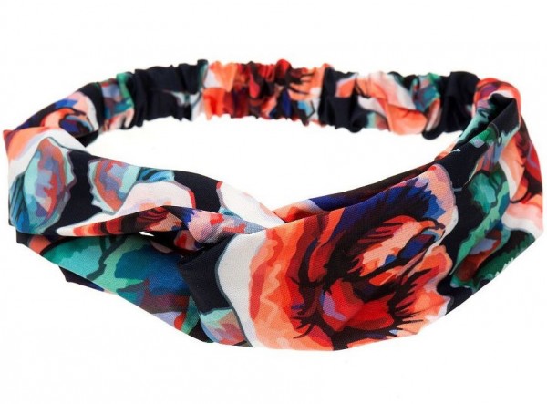 Floral hairband &quot;Dana&quot; with knot detail