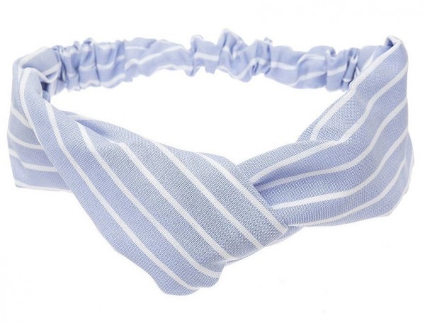 Striped hairband &quot;Jule&quot; with knot detail