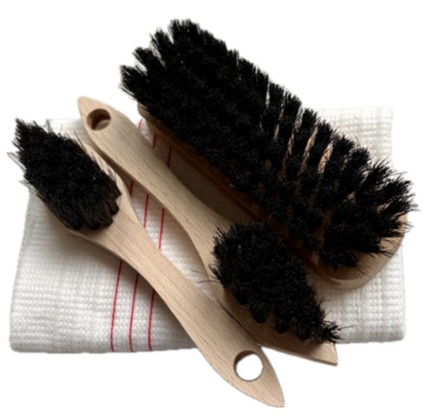 Haas Schuhputz Set Mini, Holz